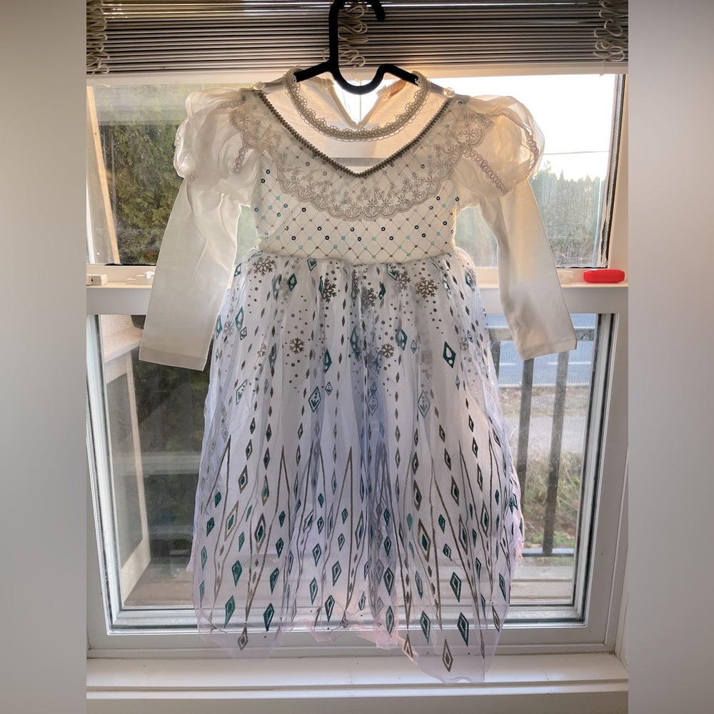 Frozen theme princess dress. Sizes 2-5T